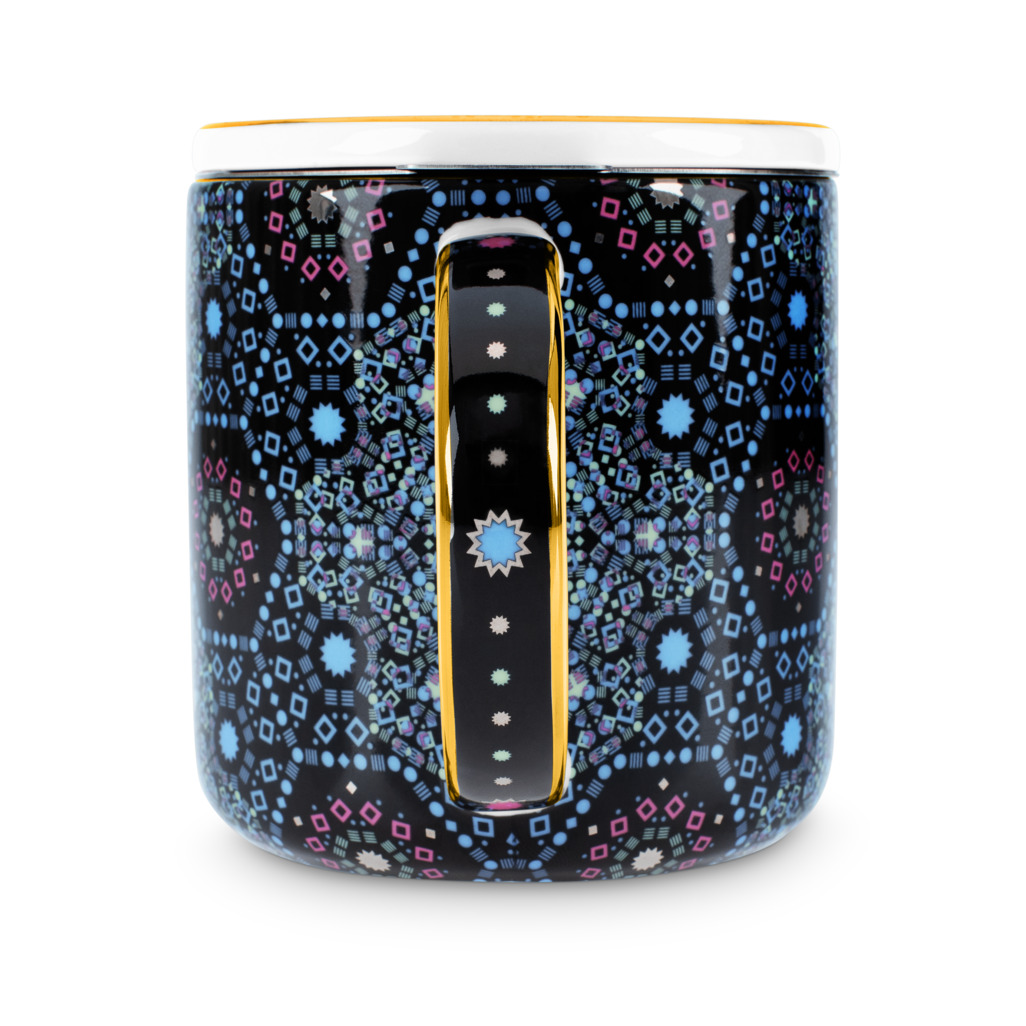 Moroccan Tealeidoscope Black Mug with Infuser image number 5