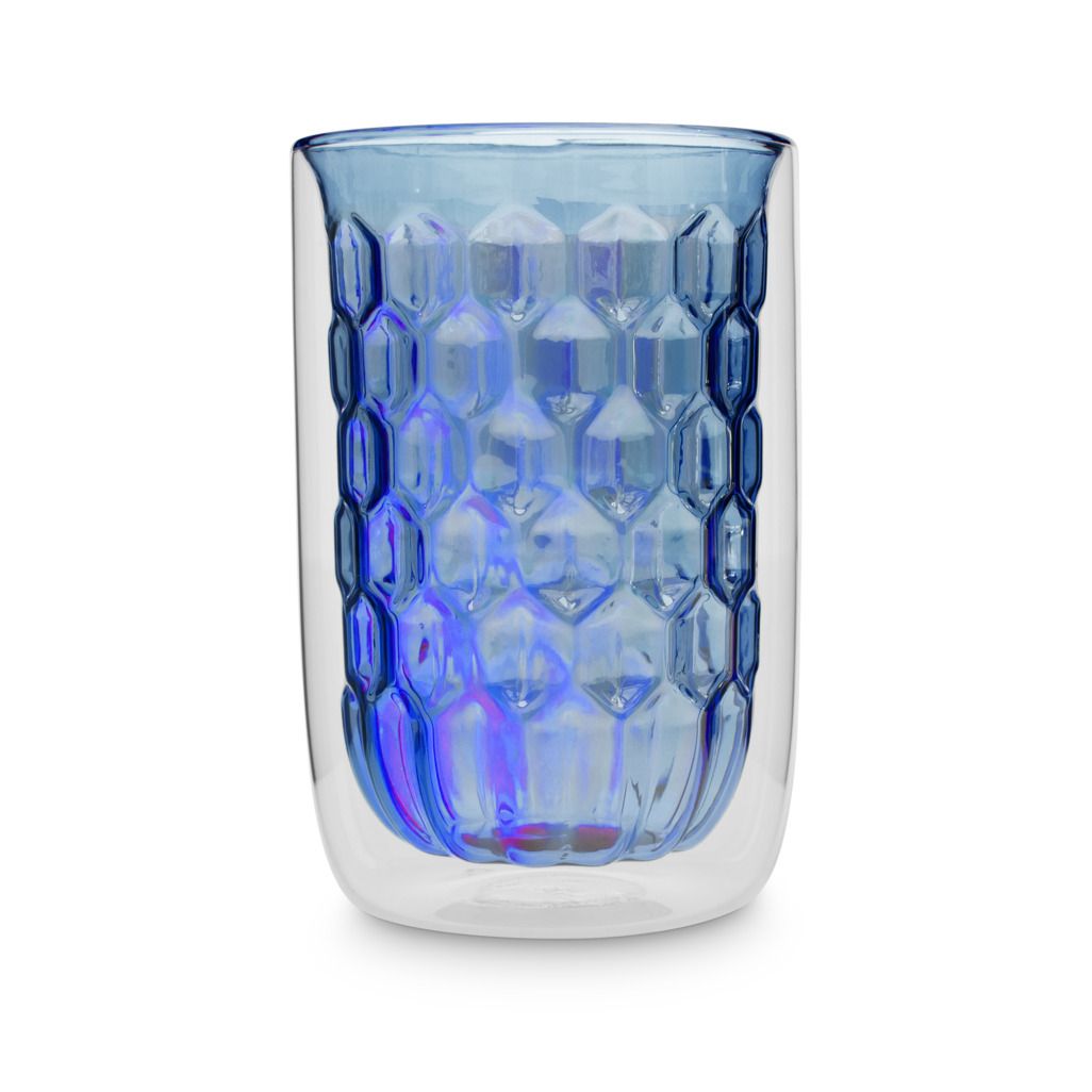 Dazzling Diamonds Double Walled Glass Tumbler Midnight 300Ml image number 1
