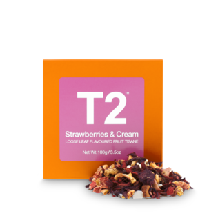 Strawberries & Cream Loose Leaf Cube 100g