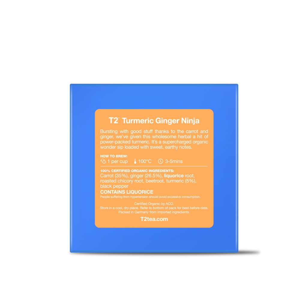 Turmeric Ginger Ninja Tea Bag Cube 25 pack image number 3
