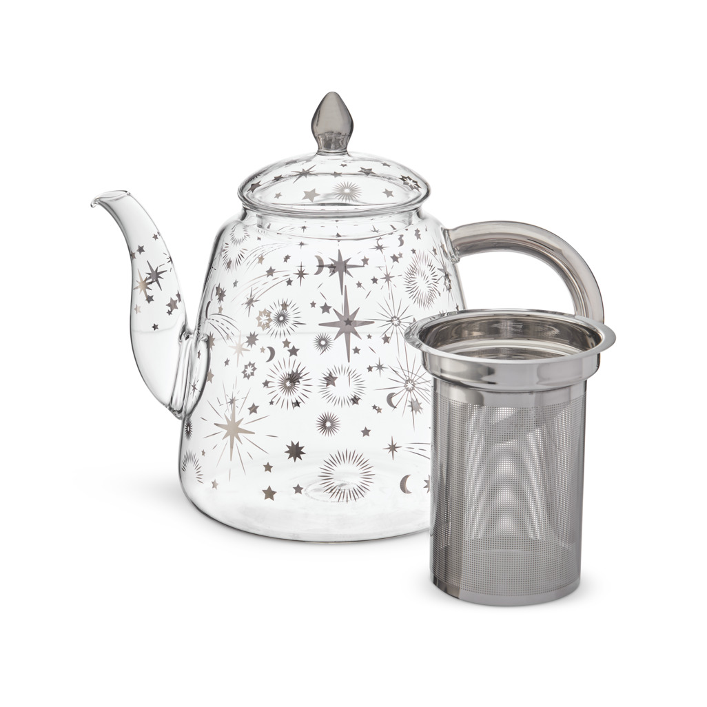 Starlight Glass Tall Teapot image number 1