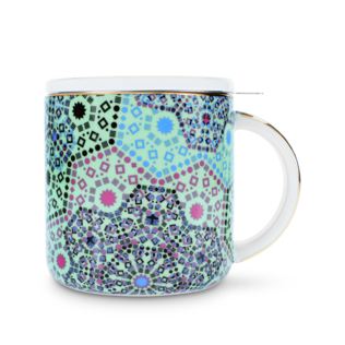 Moroccan Tealeidoscope Aqua Mug With Infuser