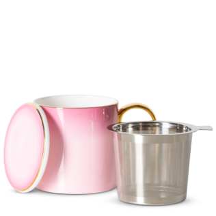 Ombre Opulence Mug With Infuser Pink