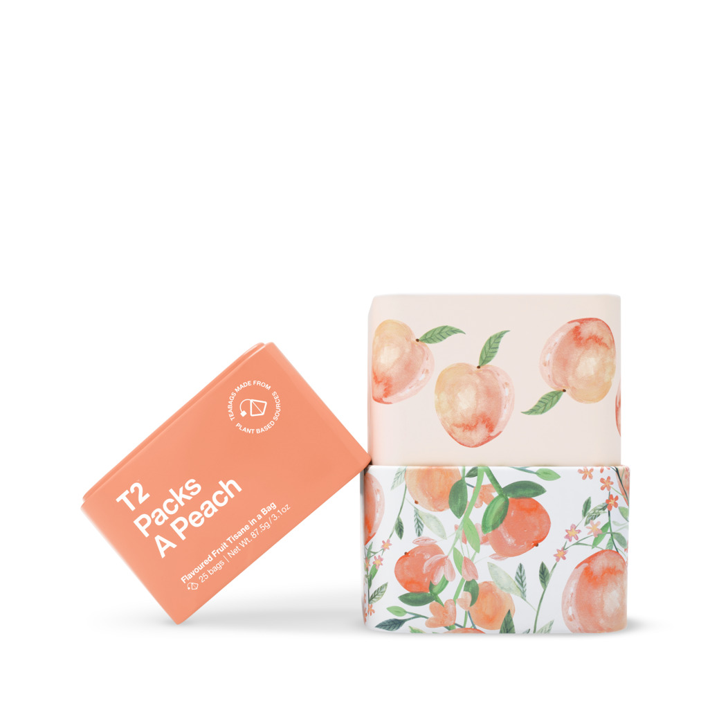 Packs a Peach Tea Bag Icon Tin 25 pack image number 3