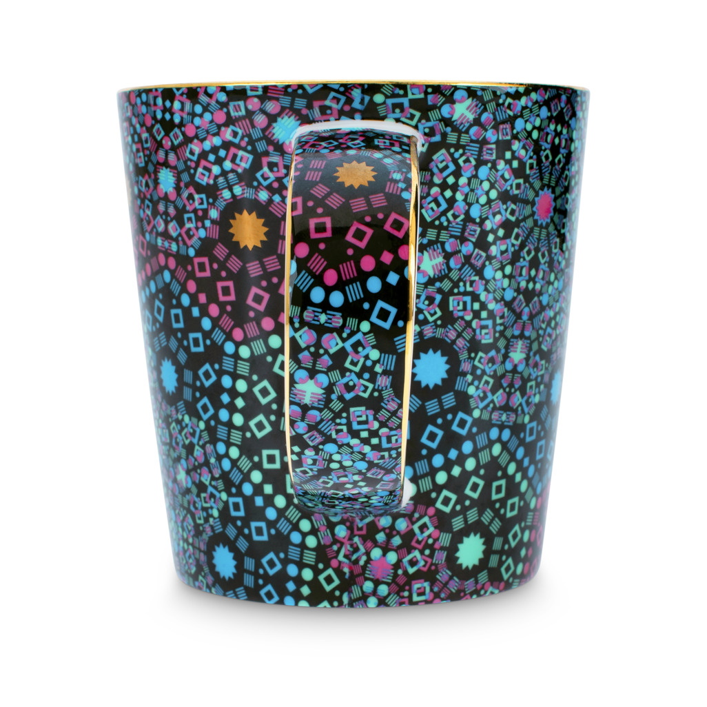 Moroccan Tealeidoscope Black Generous Mug image number 4