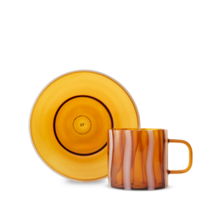 Mimi Cup & Saucer Amber