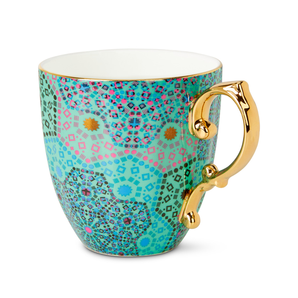 Moroccan Tealeidoscope Pretty Mug Aqua image number 2