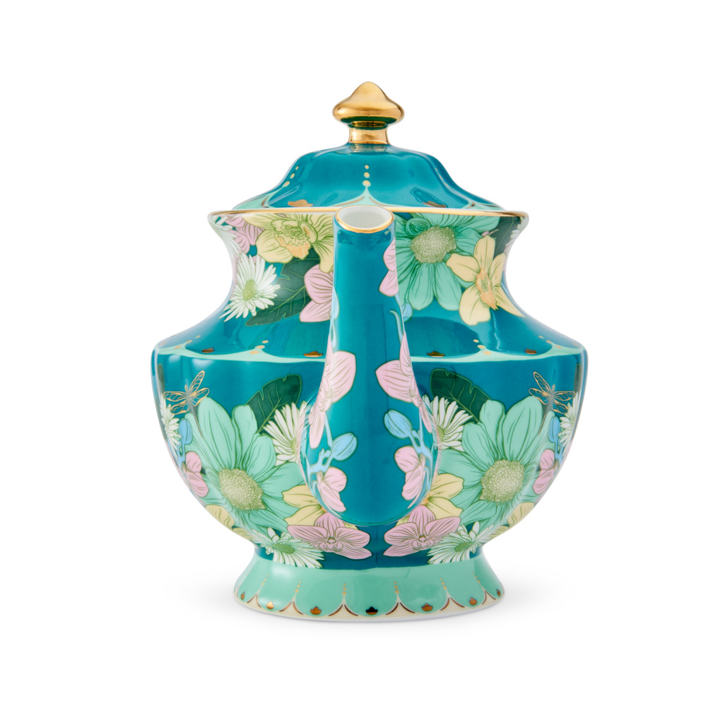 Enchanted Tall Teapot Turquoise image number 3