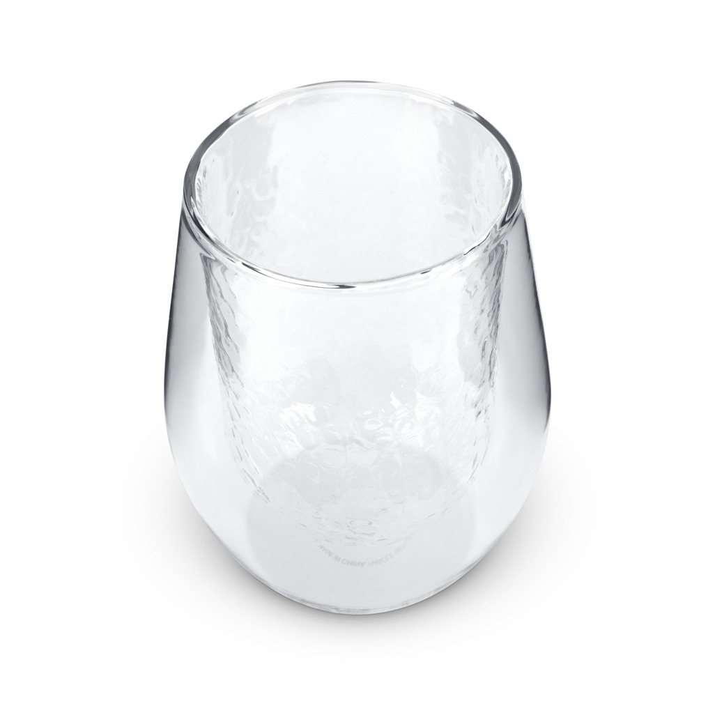 Hammered Clear Double Wall Glass image number 2