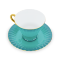 Ombre Opulence Cup & Saucer Peacock image number 2