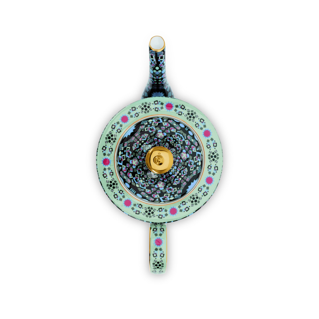 Moroccan Tealeidoscope Black Teapot Large image number 4