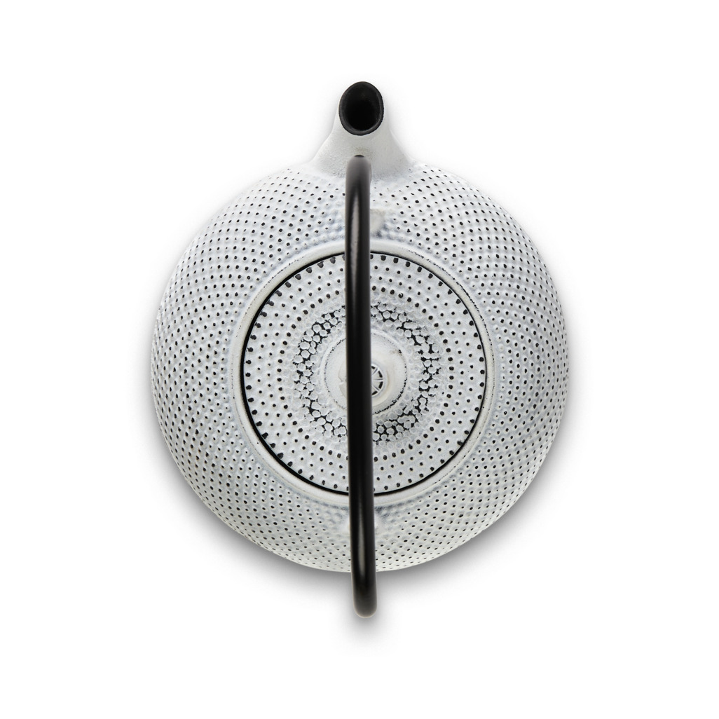 Cast Iron Teapot Hobnail Small White 600ml image number 4