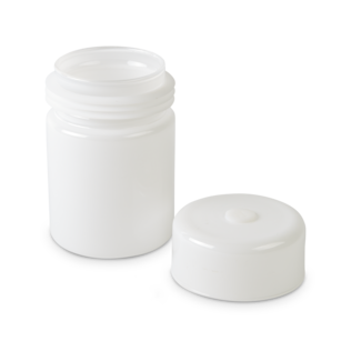 Glass Storage Jar White