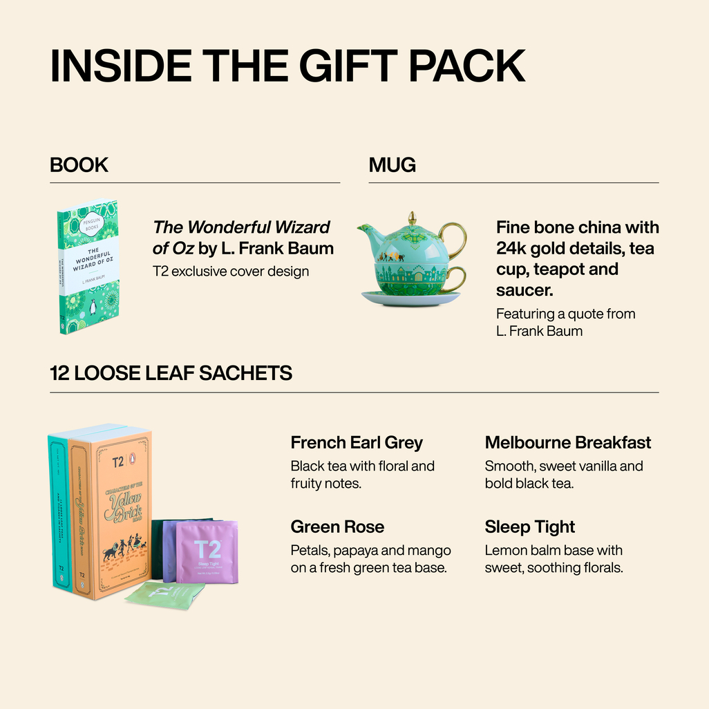 T2 x Penguin Books - Tea & Books: The Wonderful Wizard of Oz Gift Pack image number 2