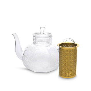 Hammered Glass Teapot