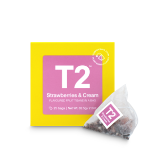 Strawberries & Cream Tea Bag Cube 25 pack