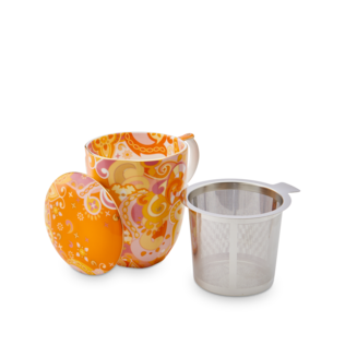 Lollapalooza Mug With Infuser Tangerine Tea Mugs with