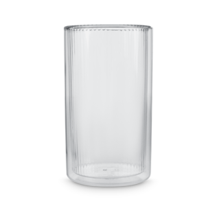 Tea Now Ribbed Tumbler Clear Tall