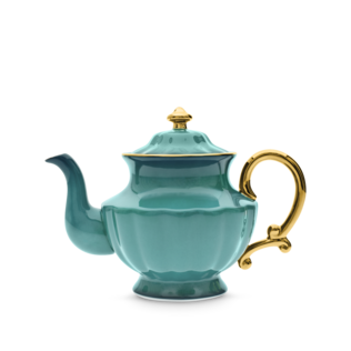 Ombre Opulence Tall Teapot Peacock