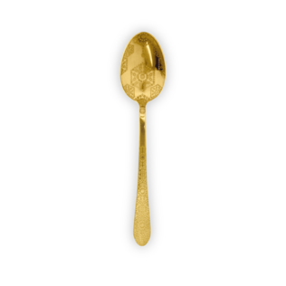 Moroccan Tealeidoscope Etched Gold Teaspoon