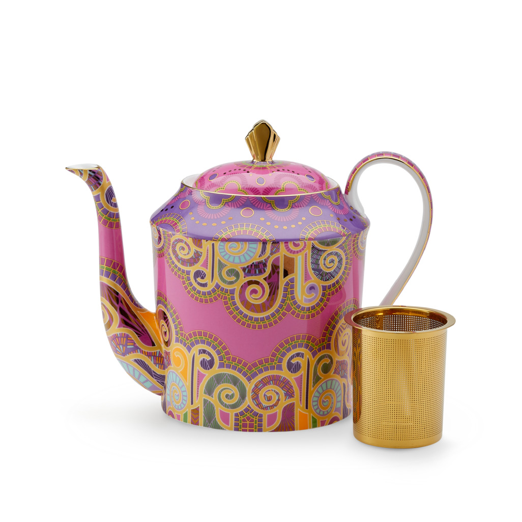 Palazzo Teapot Tall Purple image number 1