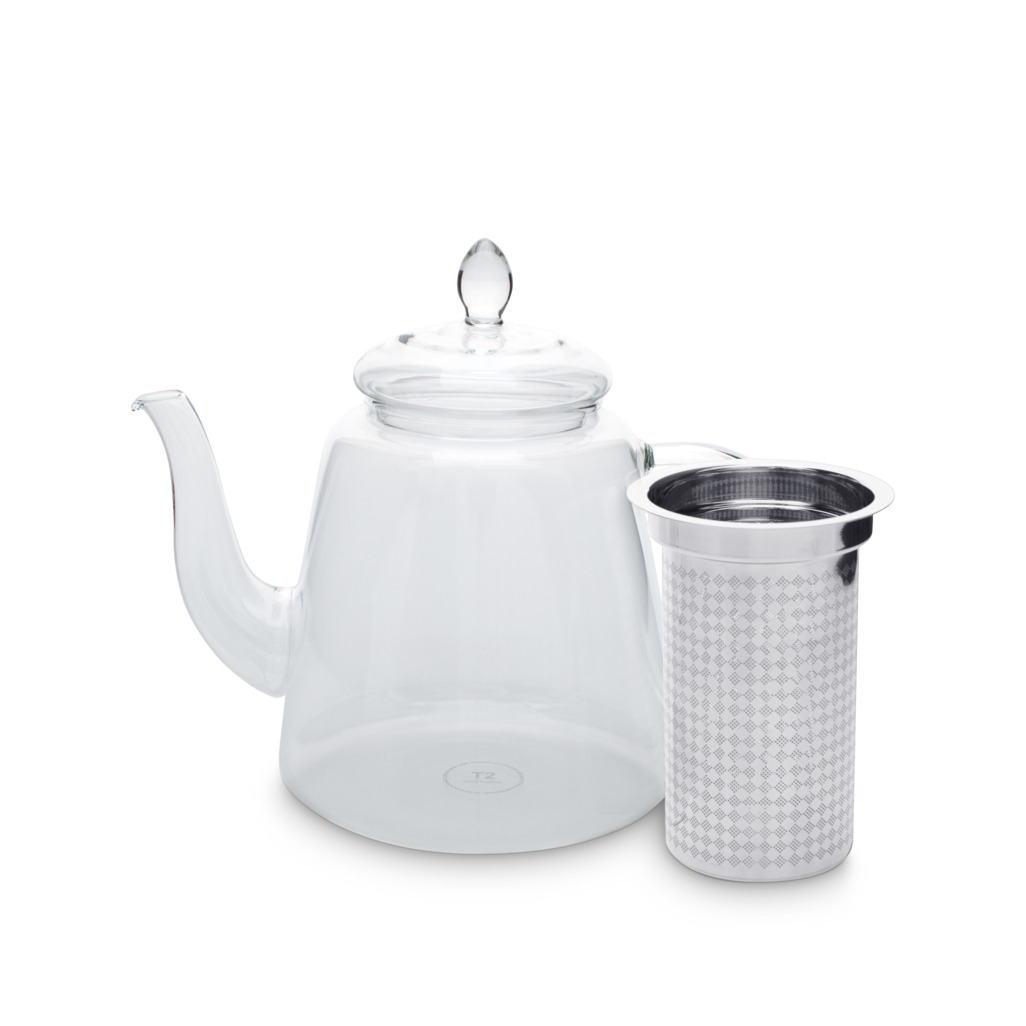 Classier Glassier Tall Glass Teapot image number 1