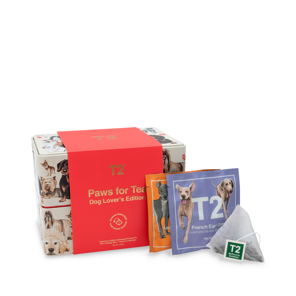 Dog shop tea bag