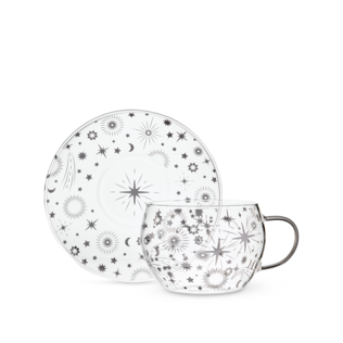 Starlight Glass Cup & Saucer