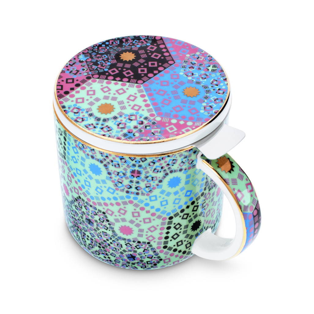 Moroccan Tealeidoscope Aqua Mug With Infuser image number 4