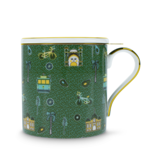 Iconic Melbourne Breakfast Mug with Infuser