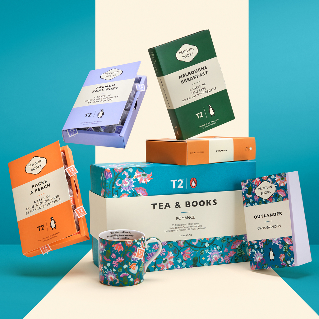 T2 x Penguin Books - Tea & Books: Romance Tea Bag Gift Pack