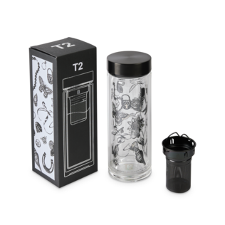 T2 Boxed Double Walled Glass Flask Curios