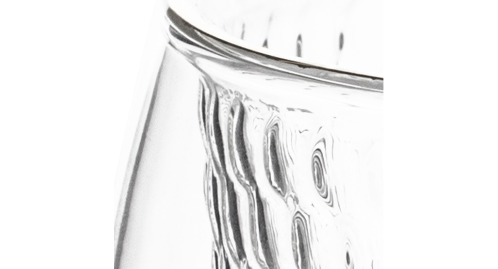 Honeycomb Double Wall Glass Short Clear image number 2