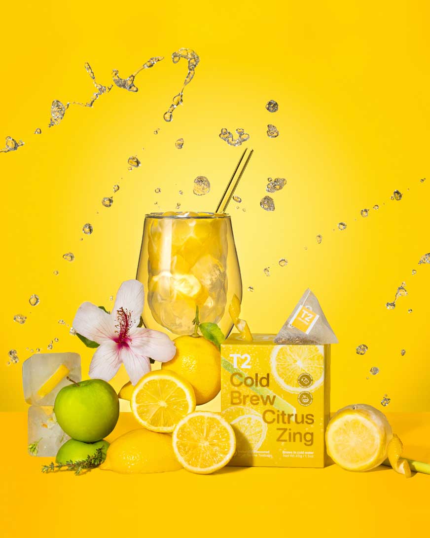 Box of T2 Cold Brew Citrus Zing