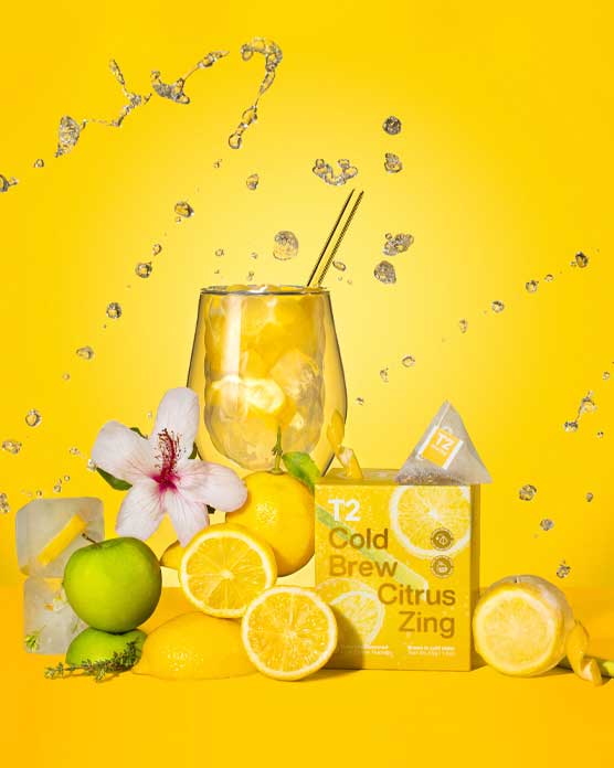 Box of T2 Cold Brew Citrus Zing