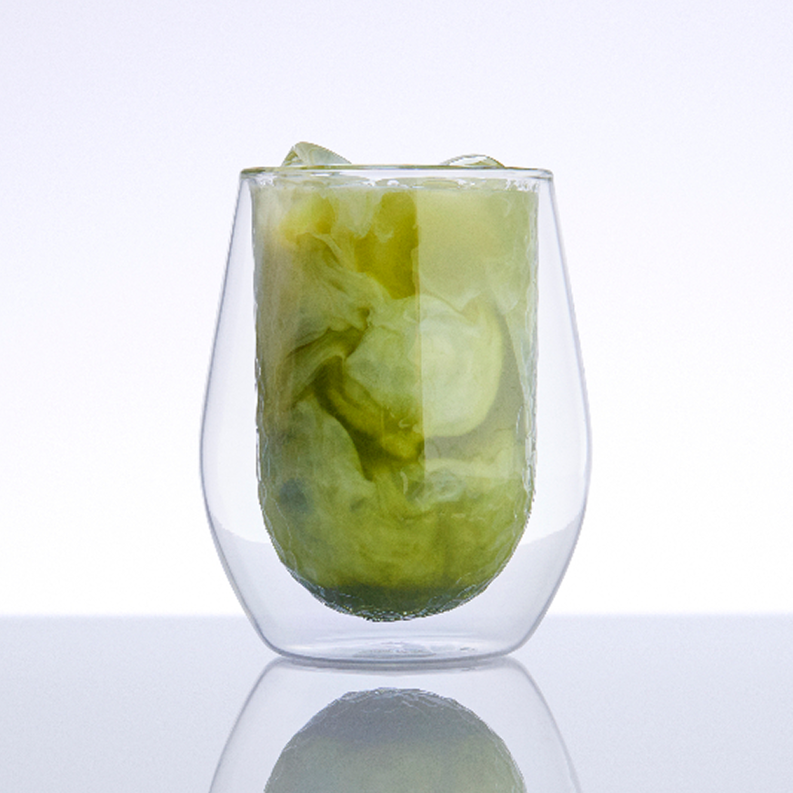 Matcha in a glass