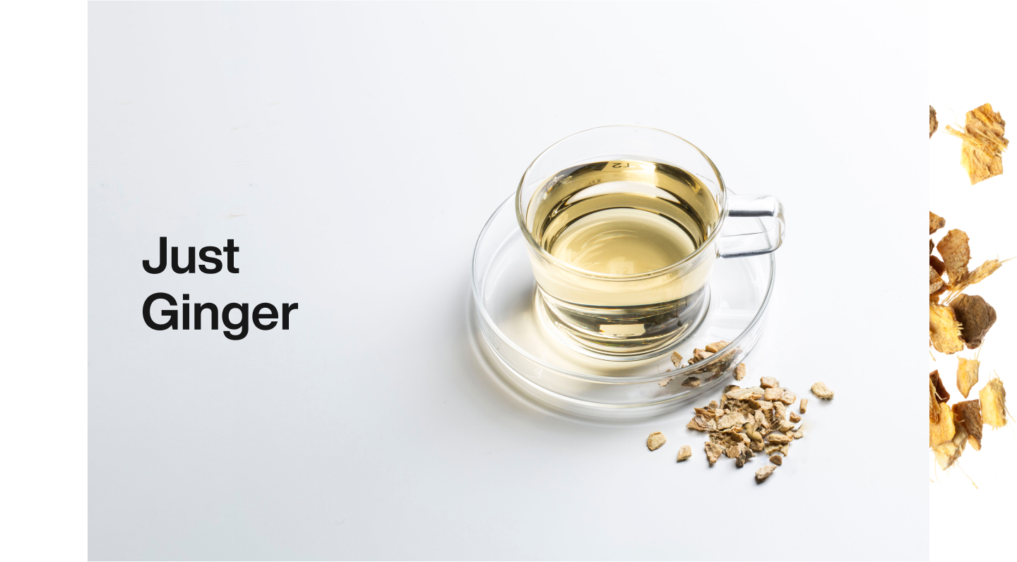 T2 Just Ginger tea boxes stacked on top of each other