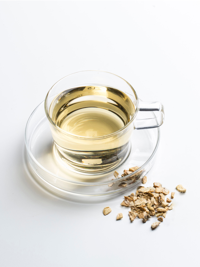 T2 Just Ginger tea boxes stacked on top of each other