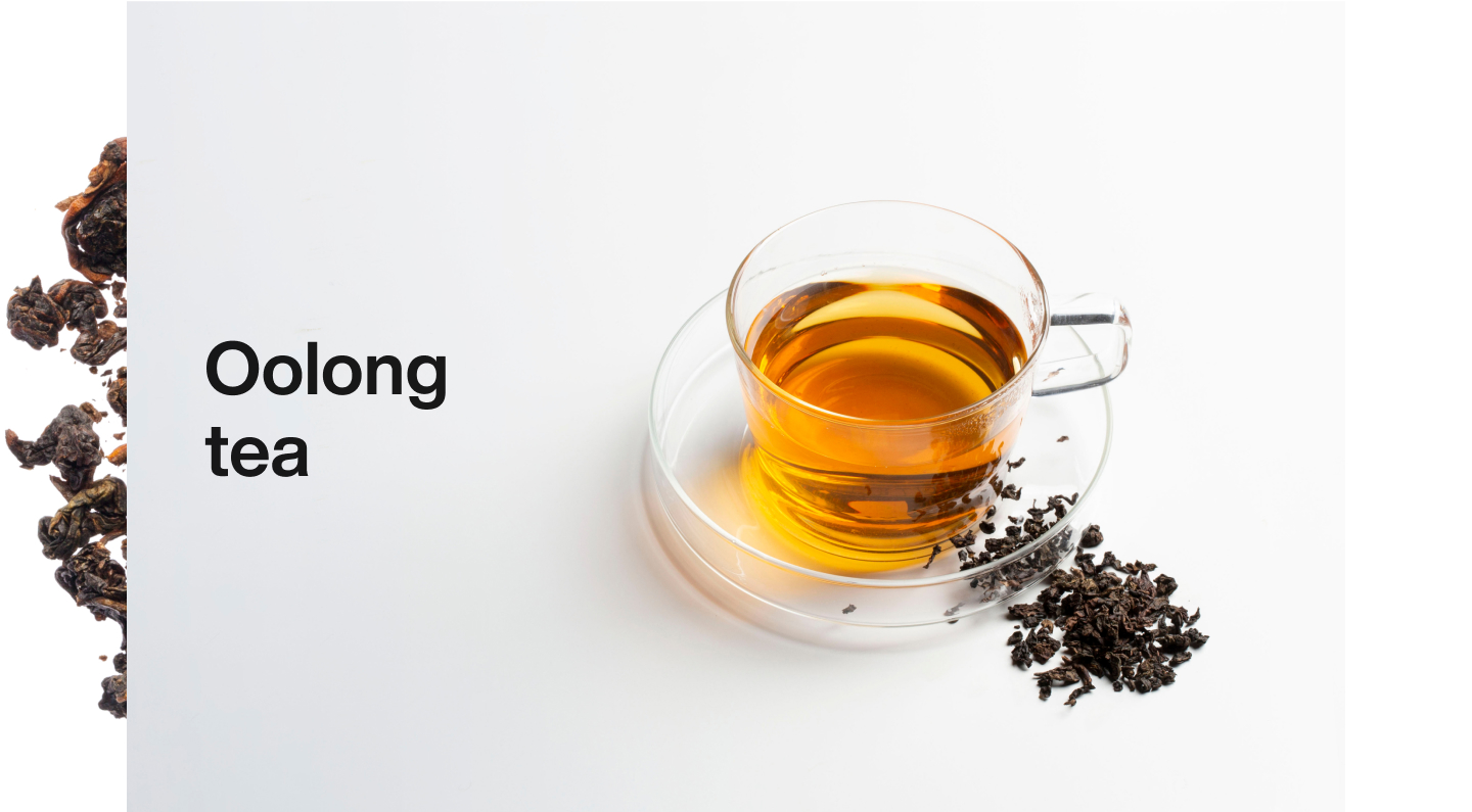 T2 Oolong tea brewed in a cup