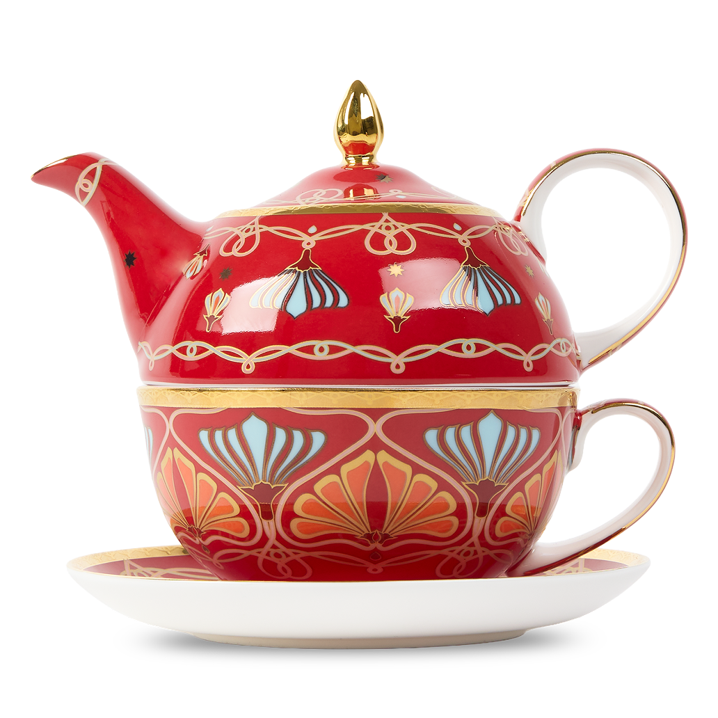 Red Toulouse Tea Set