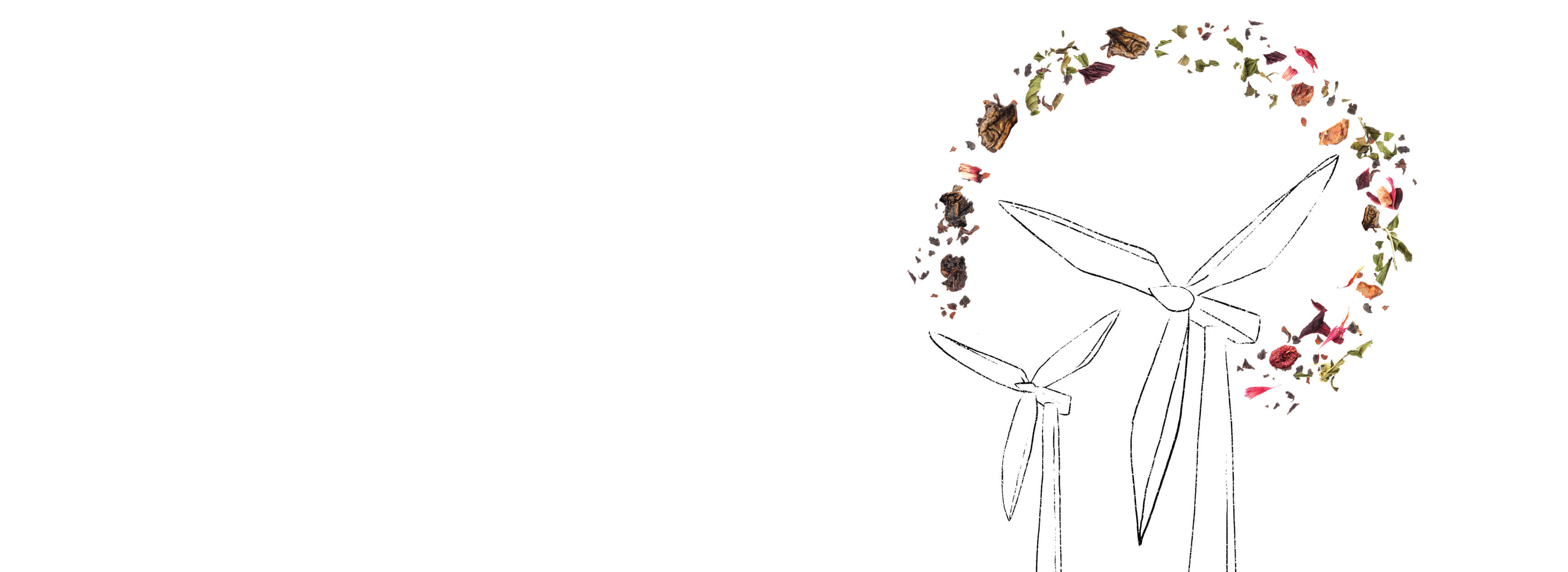 Windmill with flowers