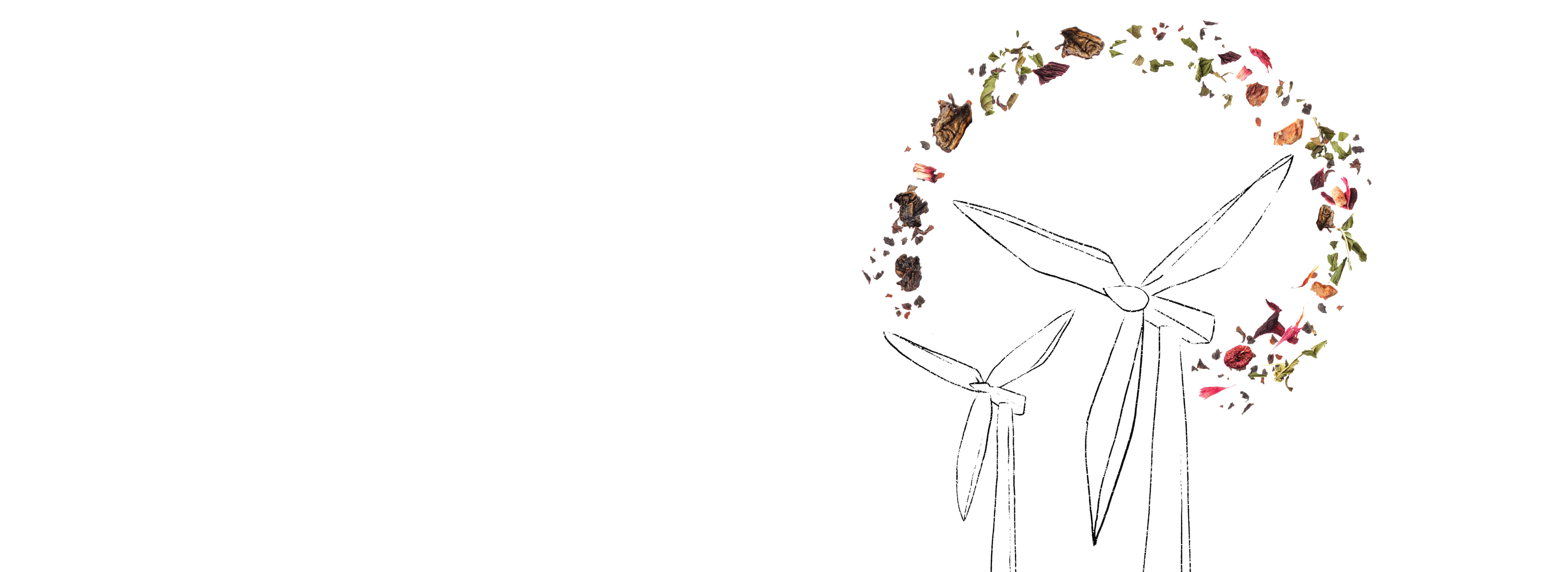 Windmill with flowers