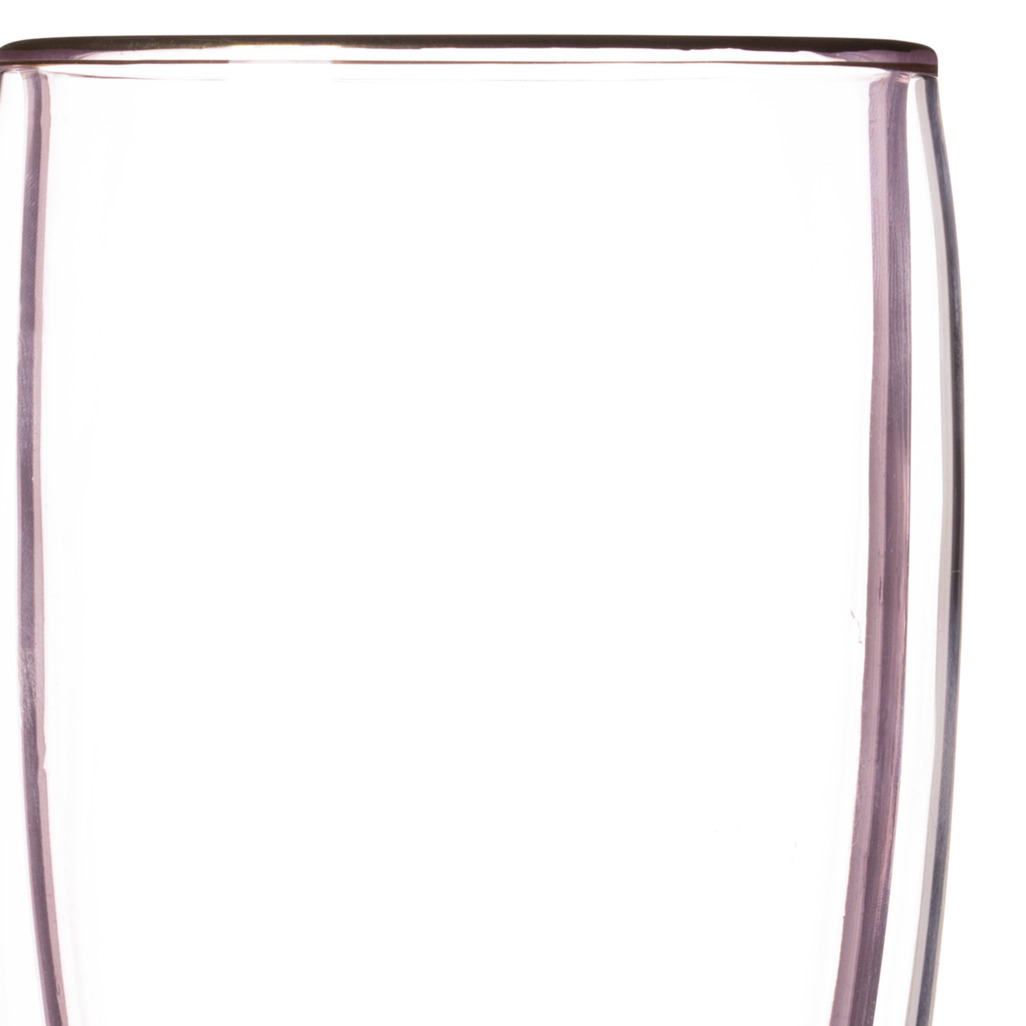 Terrifically Tinted Soft Pink Tall Double Wall Glass image number 1
