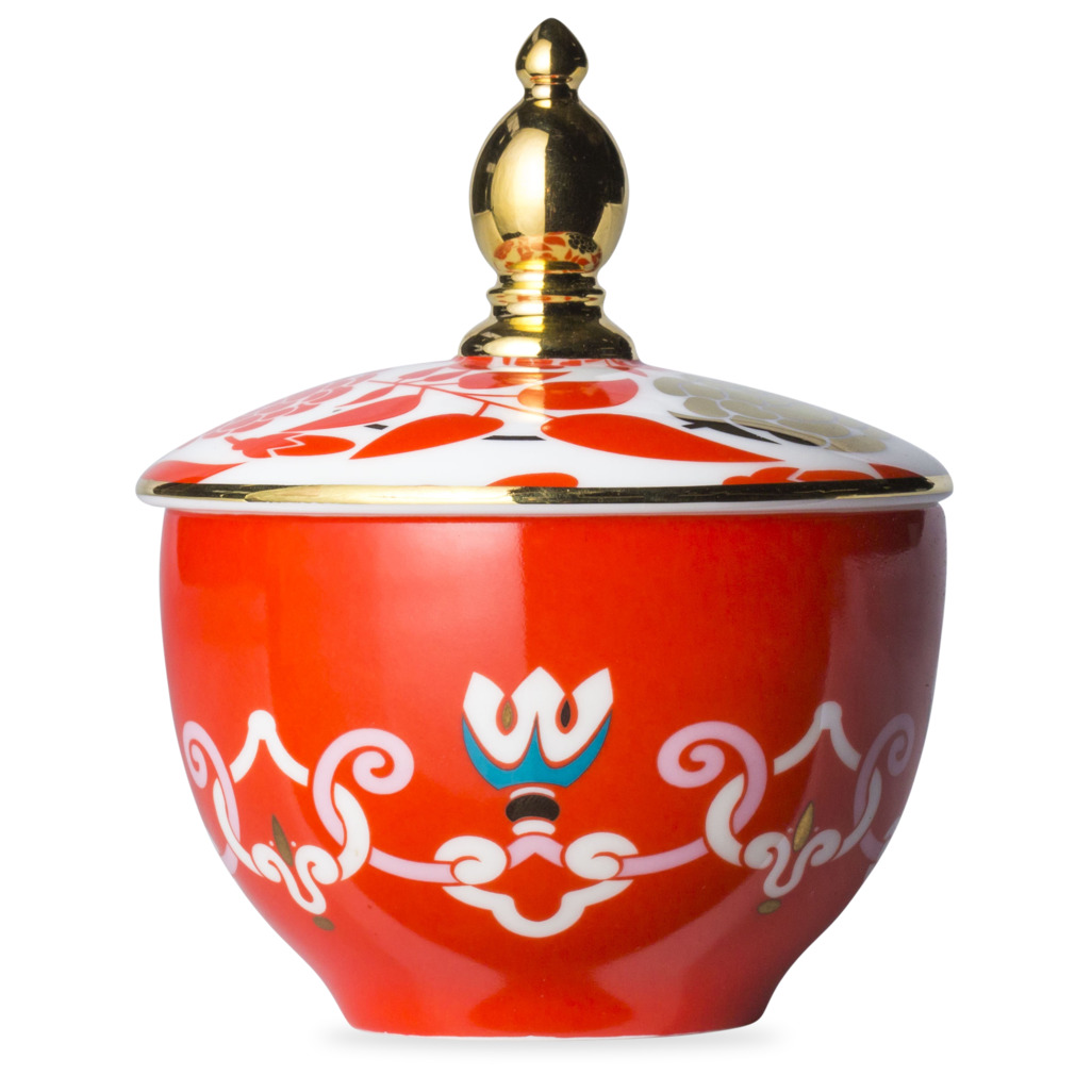 Mahabharata Red Sugar Bowl Milk Jugs & Sugar Bowls T2 Singapore