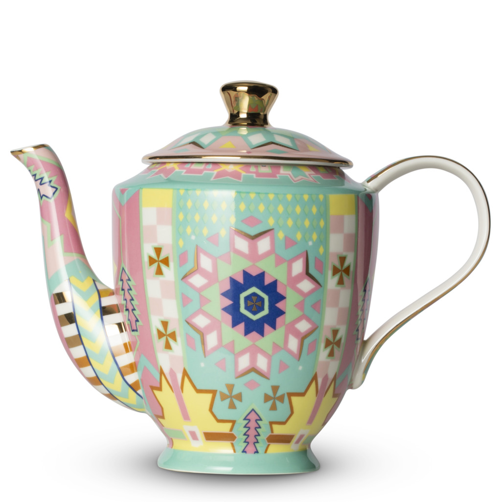 Totally Triangles Teapot Tall Aqua Teapots T2