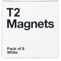 T2 Magnets White 8 Pack image number 0