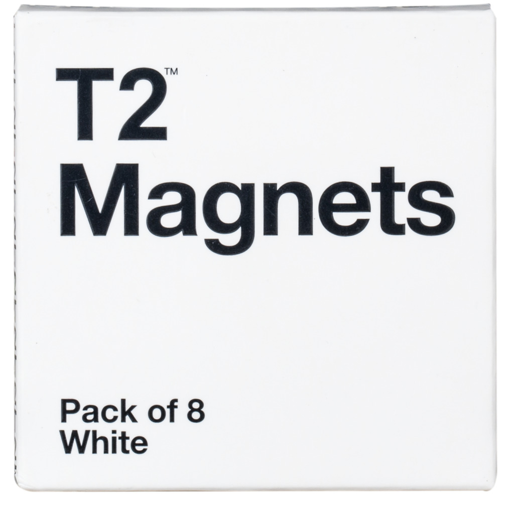 T2 Magnets White 8 Pack image number 0