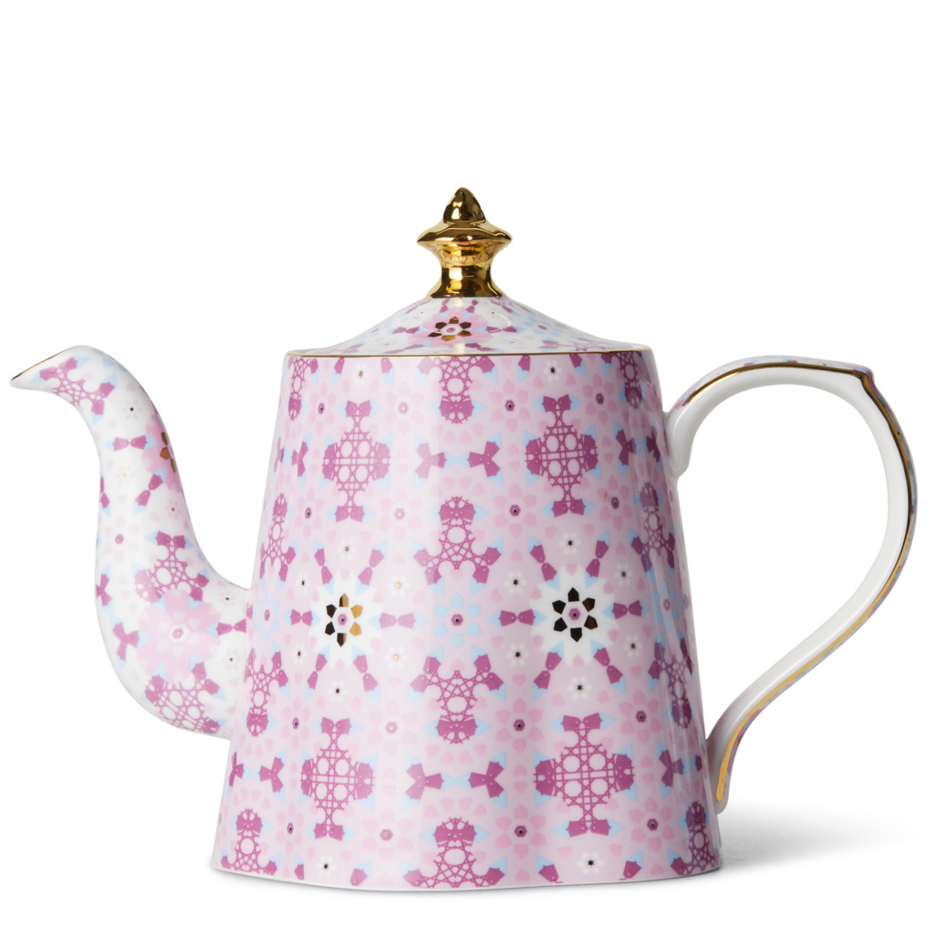 Basket Remix Tall Teapot Lilac Teapots T2 UK