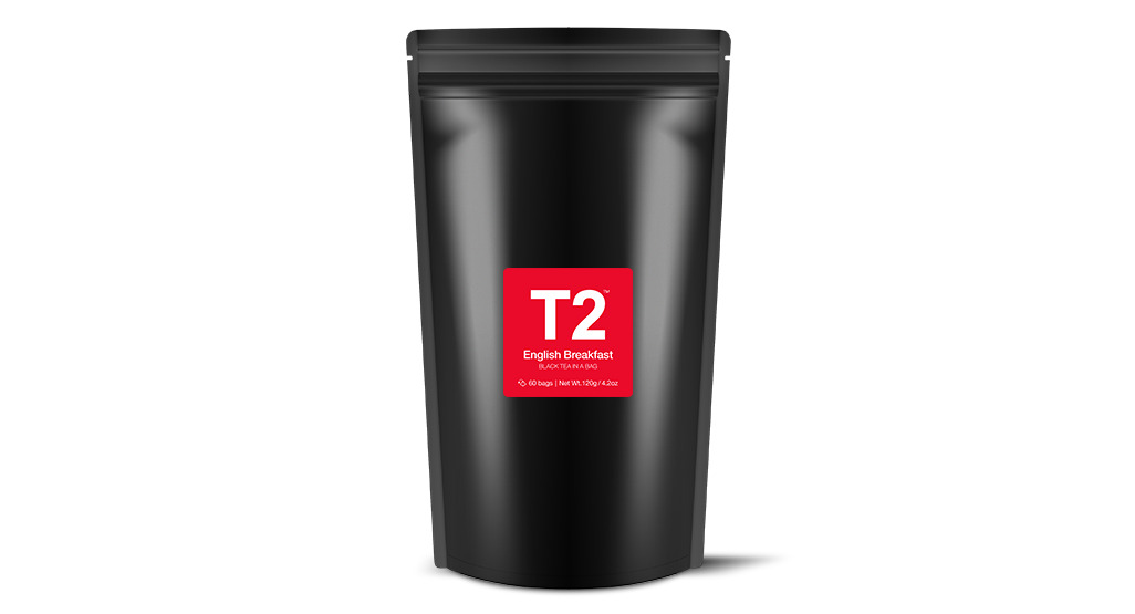 English Breakfast Tea Bag Refill 60 pack Black Tea T2 Australia