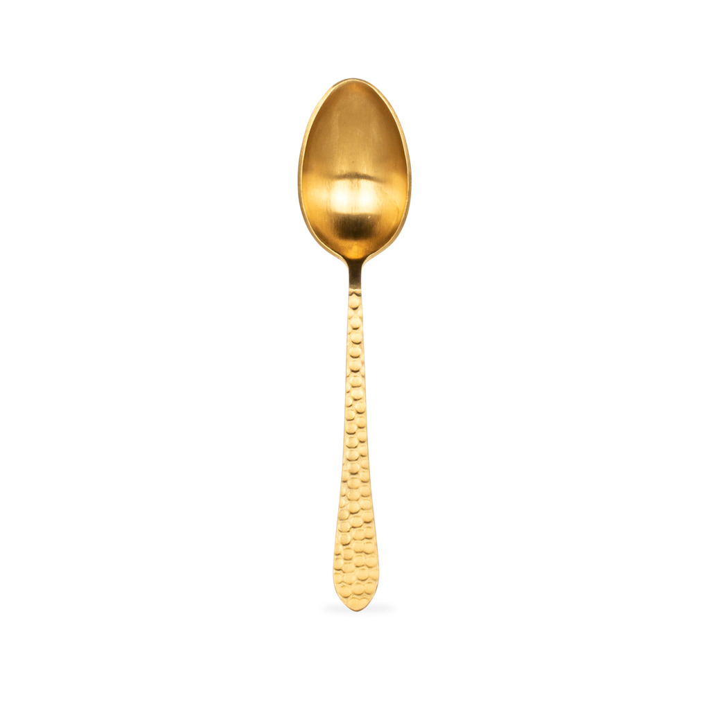 Hammered Teaspoon All Gold image number 0